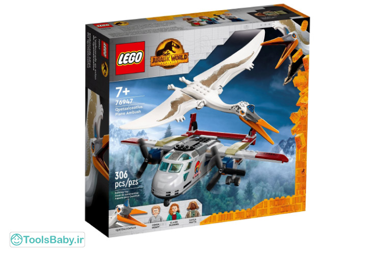 لگو سری Jurassic World مدل Quetzalcoatlus Plane Ambush