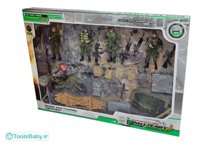 اسباب بازی جنگی مدل سرباز ارتش مجموعه 35 عددی